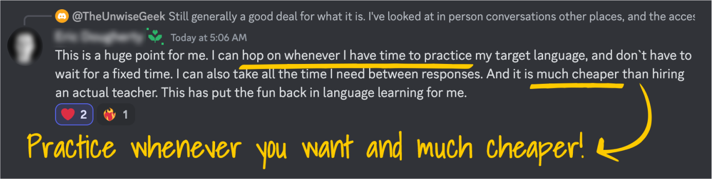 Unlock fluent communication with Teacher AI, foreign language lessons praised in user feedback