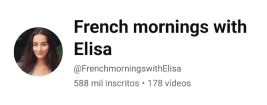 YouTube channel of Elisa Azoum, French language teacher on Teacher AI.