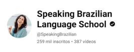 YoutTube Channel of Virginia Langhammer, Brazilian Portuguese teacher on Teacher AI.