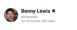 Youtube channel of Benny Lewis, English language teacher on Teacher AI.